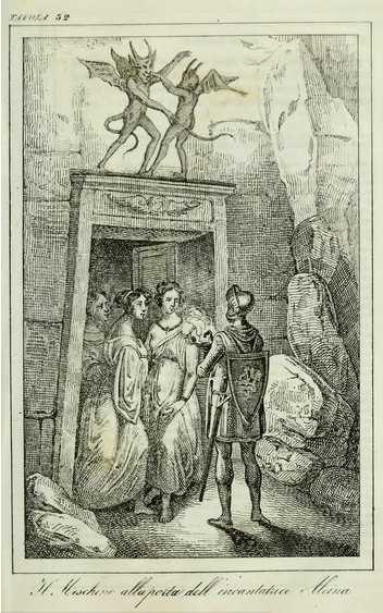 immagine da un'edizione ottocentesca del Guerrin Meschino