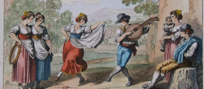 disegno di saltarello