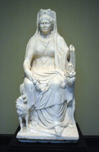 statua in marmo di Cibele