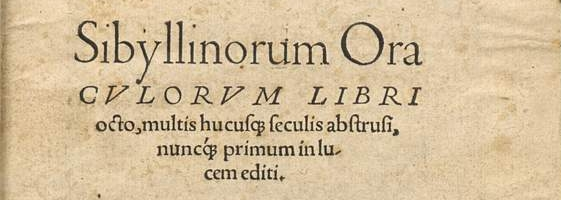 frontespizio oracoli sibillini edizione 1545